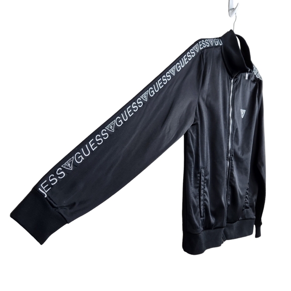 Guess Black Track Suit Jacket Athleisure Men's Size Medium - Picture 3 of 7